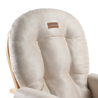 Fotoliu reglabil pentru alaptare, cu suport de picioare inclus, ONINO CALM.me, Natural Beige
