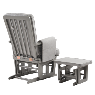 Fotoliu reglabil pentru alaptare, cu suport de picioare inclus, ONINO CALM.me Classic, Pearl Gray