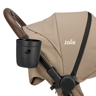 Carucior ultracompact Joie Porto Cashew, compatibil bagaj de cabina, pliere automata, de la nastere pana la 22 kg