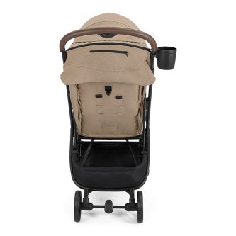 Carucior ultracompact Joie Porto Cashew, compatibil bagaj de cabina, pliere automata, de la nastere pana la 22 kg