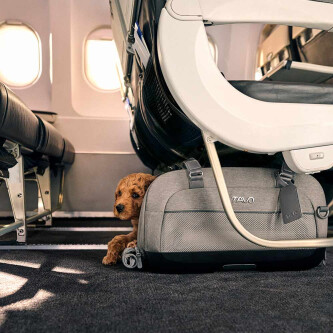 Sistem de transport si protectie Avion/Auto pentru Animale de Companie tip geanta Tavo Dupree II cu sistem de prindere Isofix, Merle