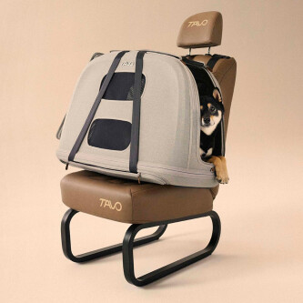 Sistem de transport si protectie pentru animale de companie, testat la impact, Tavo Crispin Medium Onyx, max 25 kg