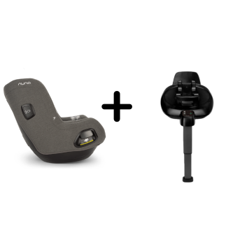 Nuna - Set Scaun auto rotativ TODL next Thunder, 40-105 cm + Baza isofix BASE next i-Size pentru TODL next, testat ADAC