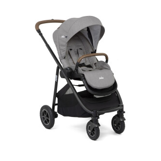 Carucior pentru copii multifunctional 3 in 1 Joie Versatrax Gray/i-Snug Lagoon (Carucior Versatrax Gray Flannel+ Landou Ramble Gray Flannel+ Scoica i-Snug Lagoon)