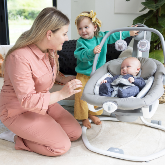 Joie - Leagan si balansoar rotativ Serina 2 in 1, Walnut