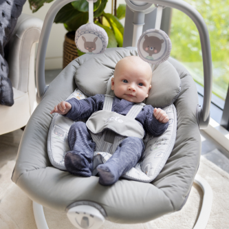 Joie - Leagan si balansoar rotativ Serina 2 in 1, Walnut