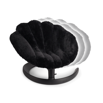 Pat si balansoar premium pentru animale de companie Tavo Shell, Onyx