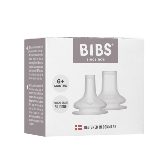 Set 2 tetine BIBS din silicon pentru biberon tip Sippy Cup