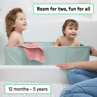 Cadita pliabila pentru calatorii Ingenuity Tuckaway Travel Tub Sage