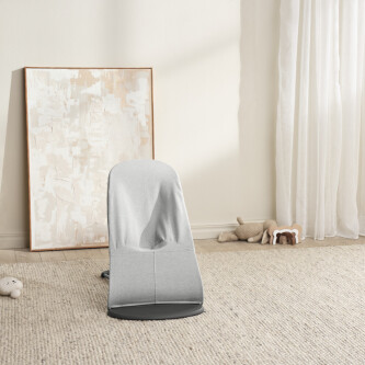 Balansoar din tesatura melange cu aspect Clasic pentru copii Baby Bjorn Bliss, Light Grey