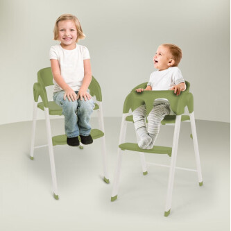 Scaun de masa transformabil BabyGo Levels, Khaki