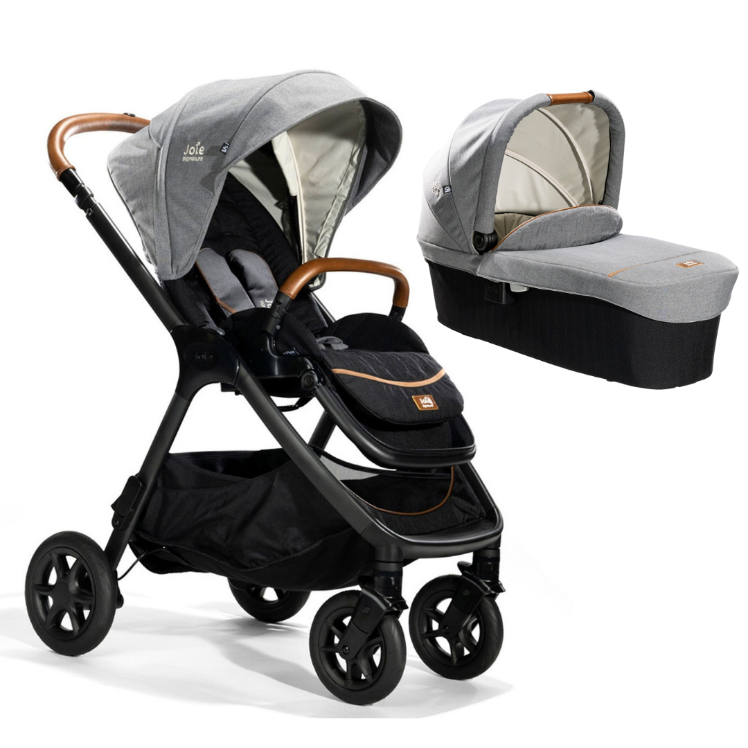 Carucior multifunctional pentru copii Joie 2 in 1 Finiti Signature, Carbon