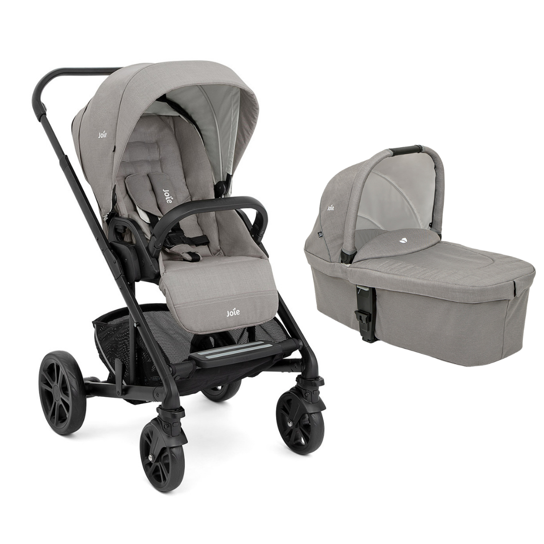 Carucior pentru copii multifunctional Joie 2 in 1 Chrome, Pebble