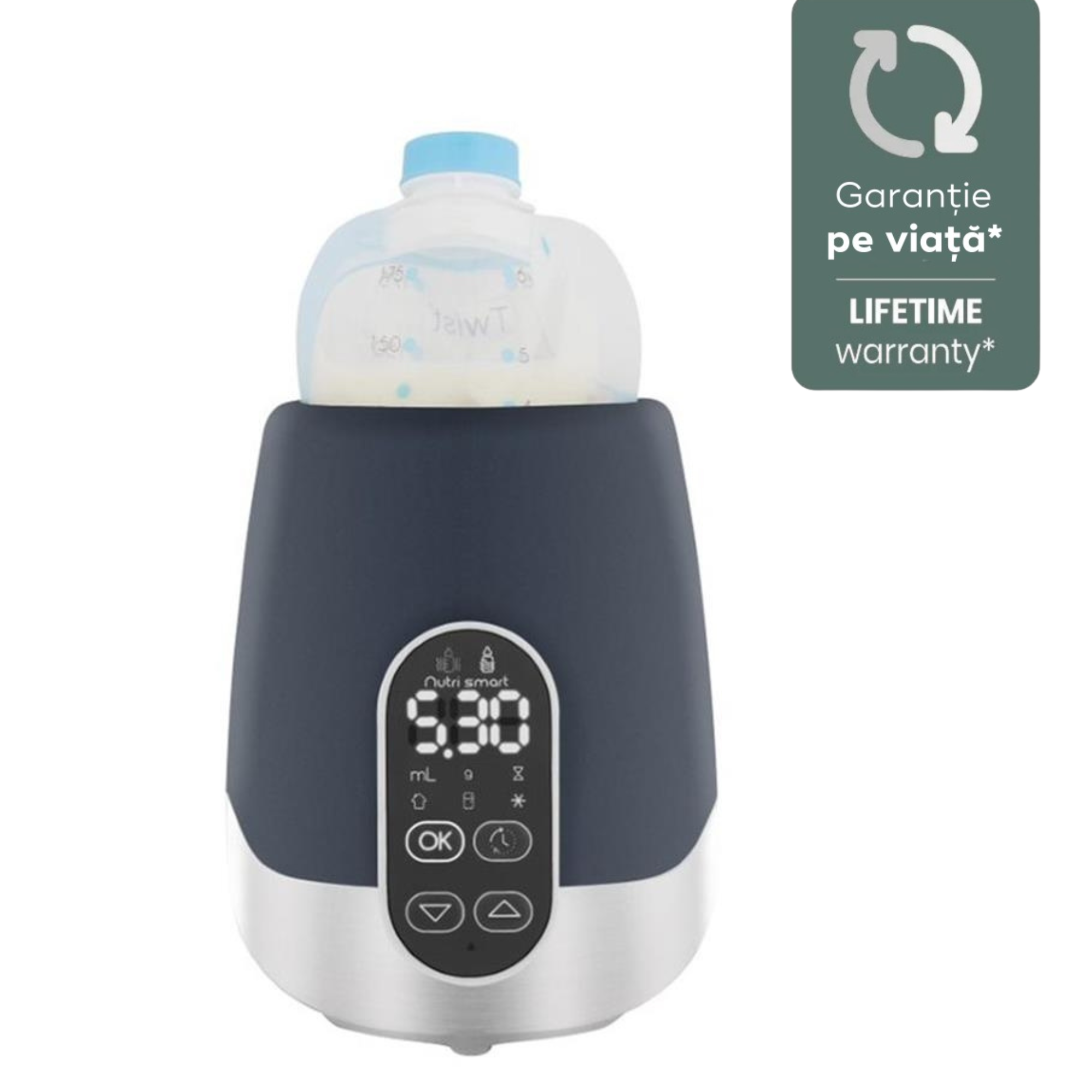 Babymoov - Incalzitor pentru biberoane (recipiente) pentru casa si masina NutriSmart