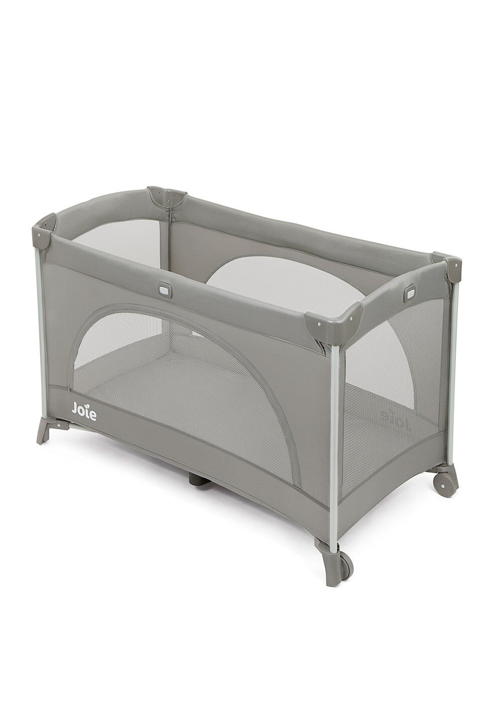 Patut pliabil cu 2 niveluri pentru copii Joie Allura 120 cm, Gray Flannel