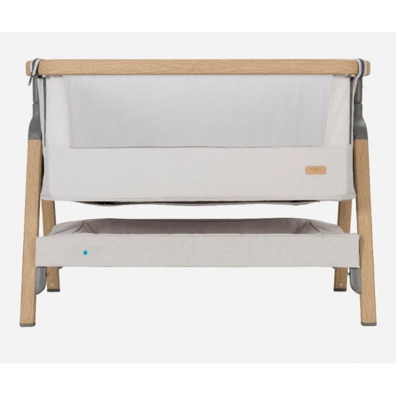 Patut co-sleeper bebe 2 in 1 Tutti Bambini CoZee, Oak & Sterling Silver