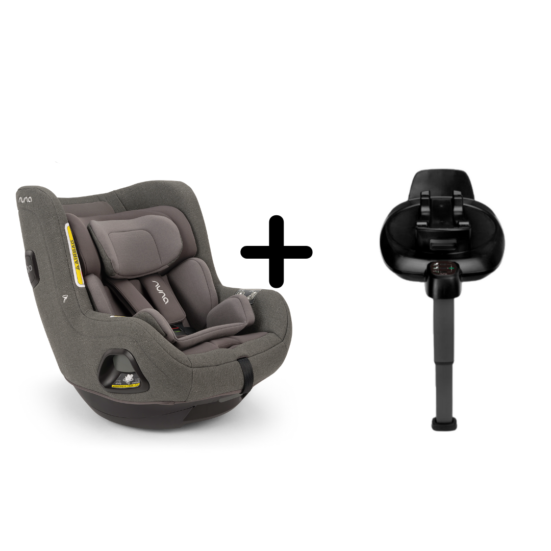 Nuna - Set Scaun auto rotativ TODL next Thunder, 40-105 cm + Baza isofix BASE next i-Size pentru TODL next, testat ADAC