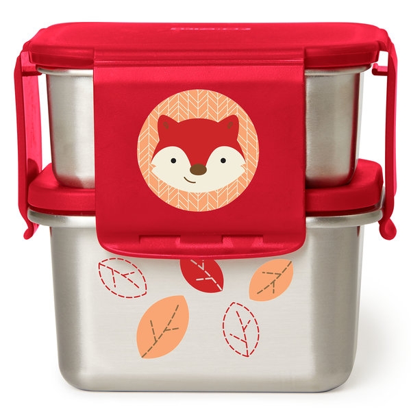 Skip Hop - Kit pentru pranz din otel inoxidabil Zoo - Vulpe