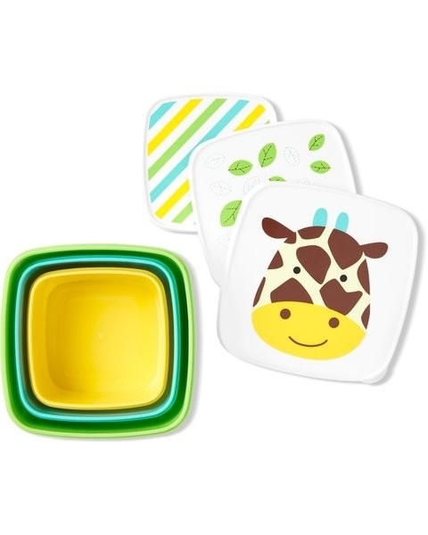 Skip Hop - Set 3 cutii pentru pranz Zoo - Girafa