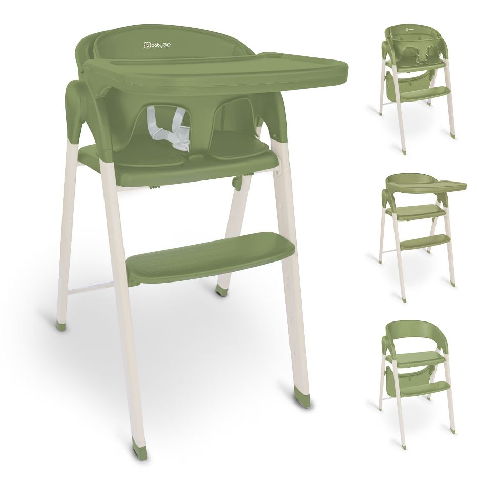 Scaun de masa transformabil BabyGo Levels, Khaki